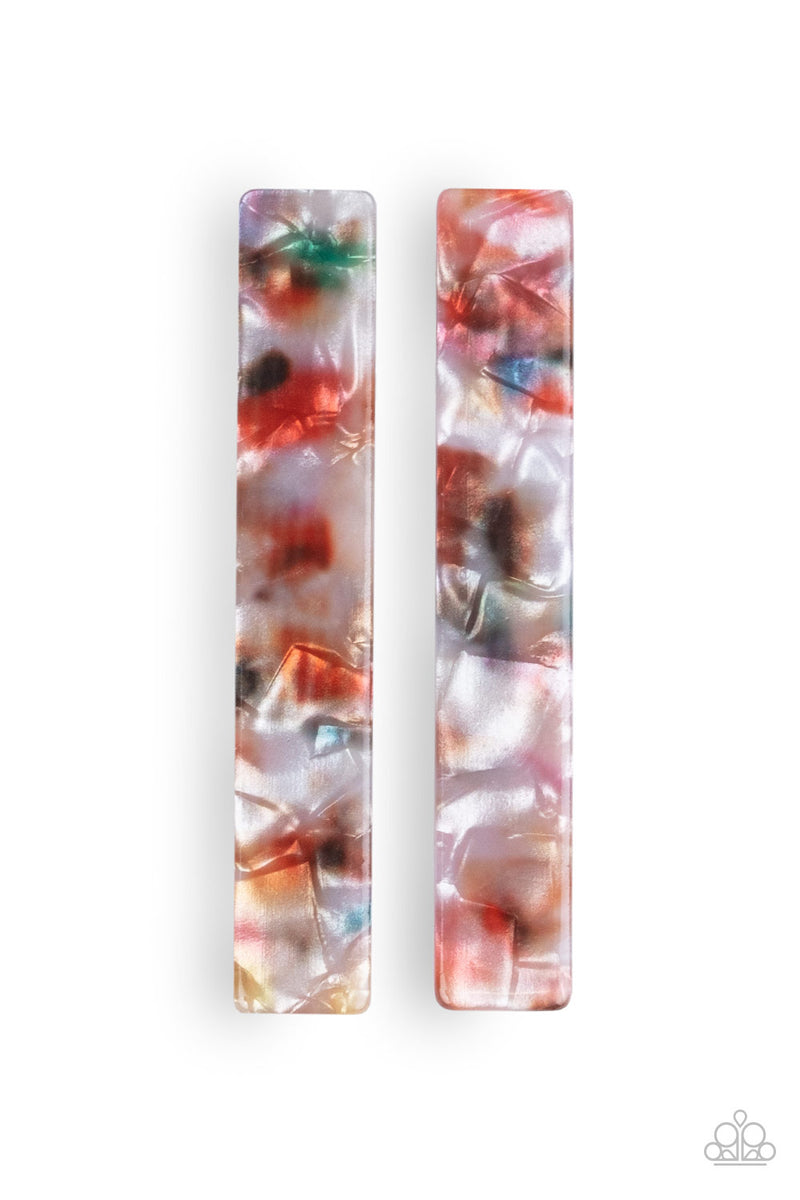 Paparazzi Hair clips- bundle- lots  - Multi-Color Rainbow Pop Summer - multi - Paparazzi hair clip  main image 4