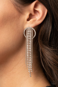 Paparazzi Dazzle by Default White Earrings