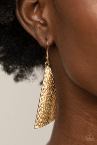 Paparazzi Ready The Troops - Gold Earrings