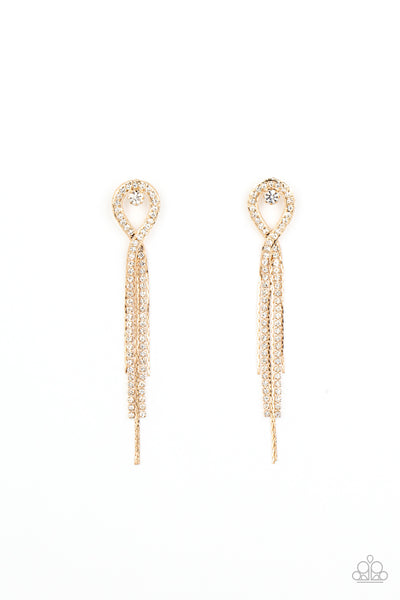 Paparazzi Luxury Lasso - Gold Earrings