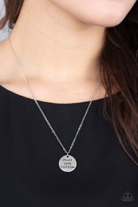 Paparazzi Freedom Isnt Free - Silver Necklace