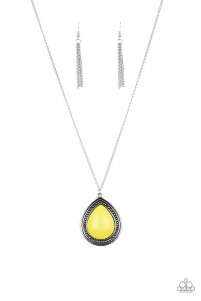 Paparazzi Chroma Courageous - Yellow Necklace