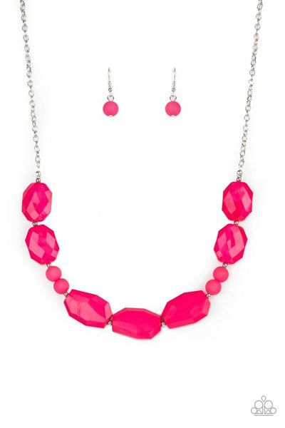 Paparazzi Melrose Melody Raspberry Sorbet Pink Necklace