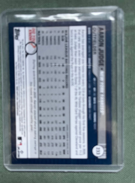 2021 Topps Pre-owned Aaron Judge Baseball Card