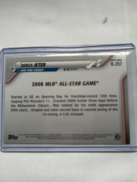 2020 Topps Pre-owned Derek Jeter Baseball  Card