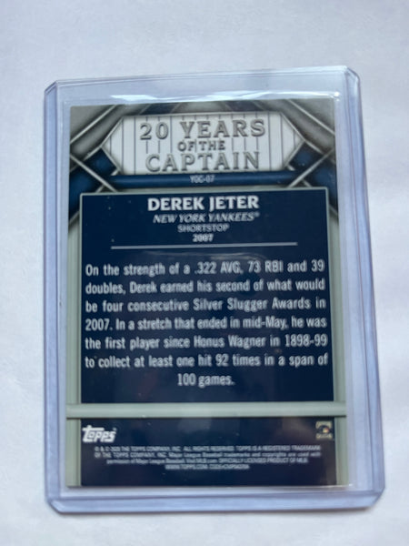 2000 Topps Pre-owned Derek Jeter 20 Years of the Captain Baseball  Card