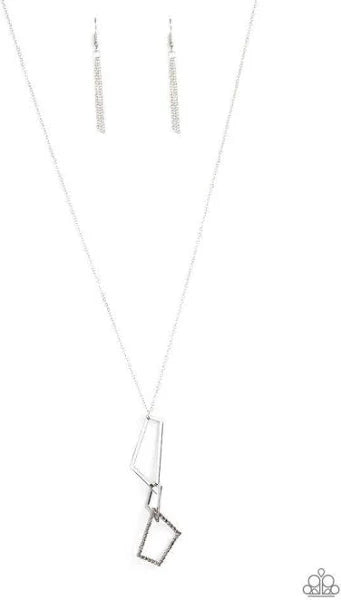 Paparazzi Shapely Silhouettes Silver Necklace