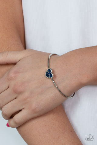 Paparazzi Heart of Ice Blue Bracelet