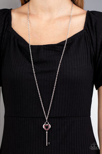 Paparazzi Unlock Your Heart - Red Necklace