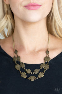 Paparazzi Make Yourself At HOMESTEAD - Brass Necklace