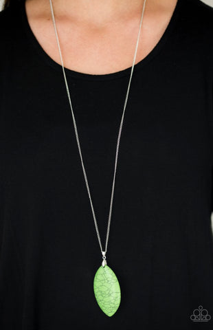 Paparazzi Santa Fe Simplicity - Green Necklace