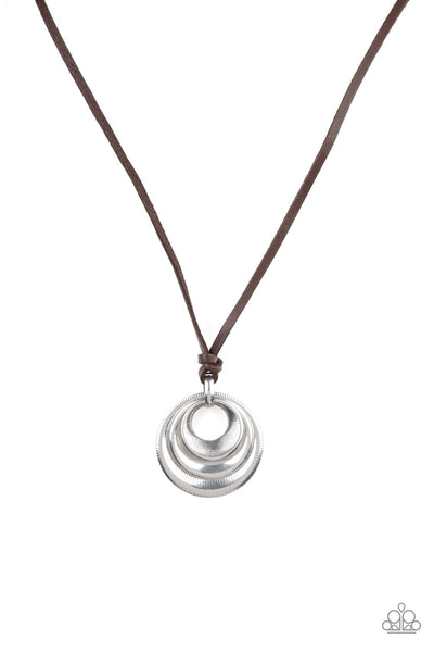 Paparazzi Desert Spiral - Silver Necklace