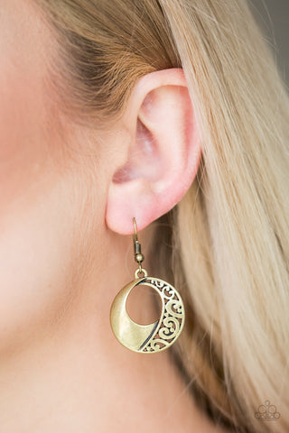 Paparazzi Eastside Excursionist - Brass Earrings