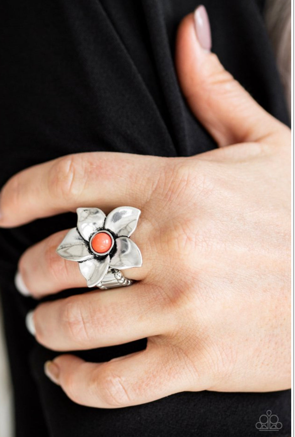 Paparazzi Ask For Flowers - Orange Ring