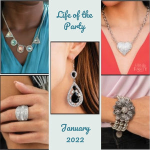 Paparazzi January 2022 Life of the Party Complete 5 Piece Set