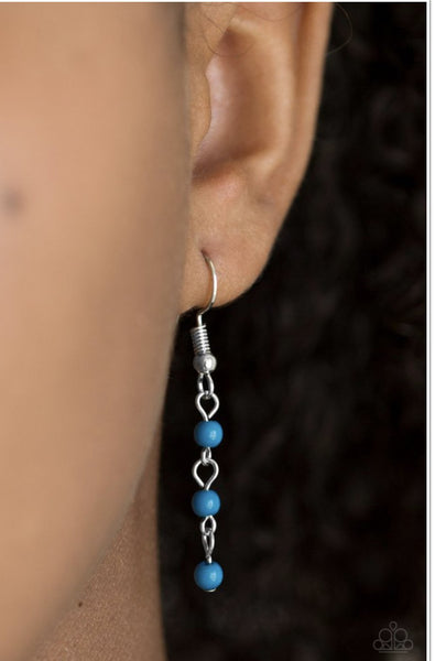 Paparazzi Harlem Hideaway Blue Necklace