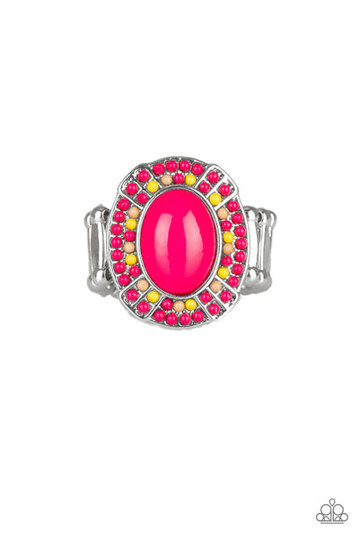 Paparazzi Colorfully Rustic - Pink Ring