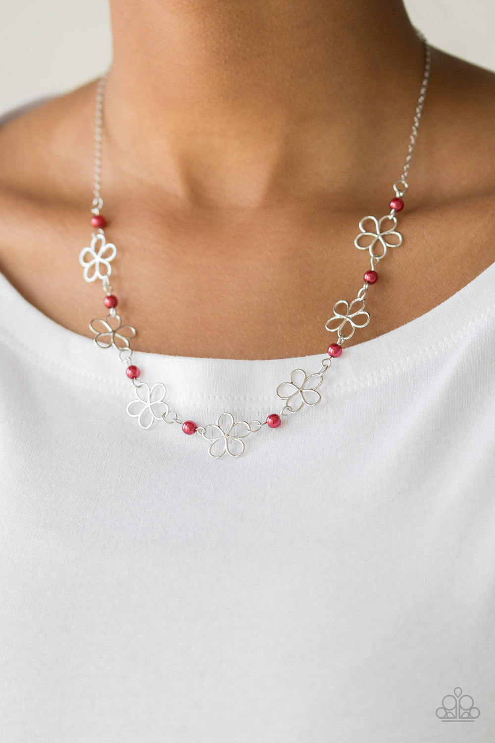 Paparazzi Always Abloom Red Necklace