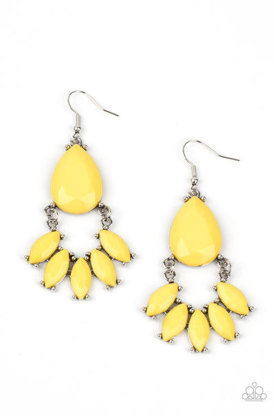 Paparazzi POWERHOUSE Call Yellow Earrings