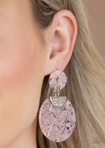 Paparazzi Really Retro-politan - Pink Earrings
