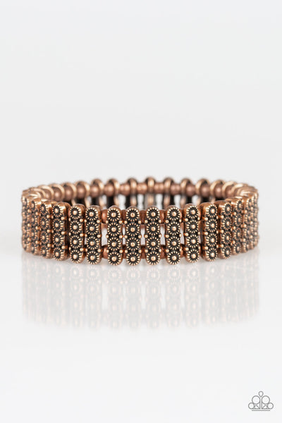 Paparazzi Rise With The Sun - Copper Stretchy Bracelet