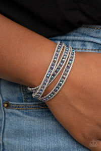Paparazzi What Goes Around Multi Iridescent Triple Wrap Bracelet