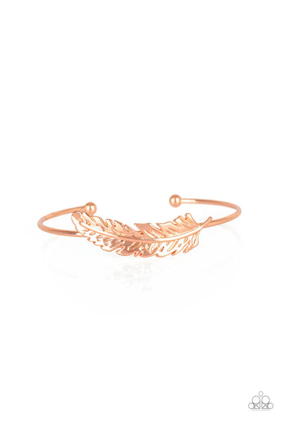 Paparazzi How Do You Like This FEATHER? - Copper Cuff Bracelet