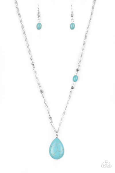 Paparazzi Peaceful Prairies - Turquoise Necklace