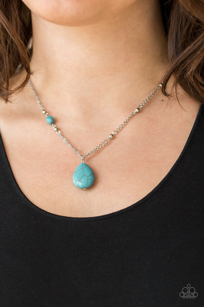 Paparazzi Peaceful Prairies - Turquoise Necklace