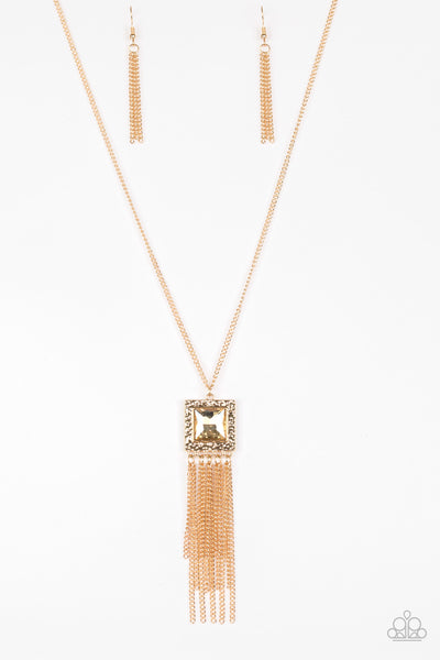 Paparazzi Shimmer Sensei - Gold Necklace