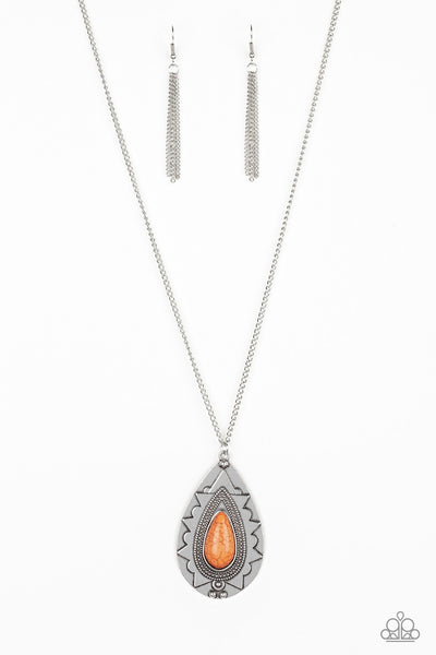 Paparazzi Sedona Solstice - Orange Necklace
