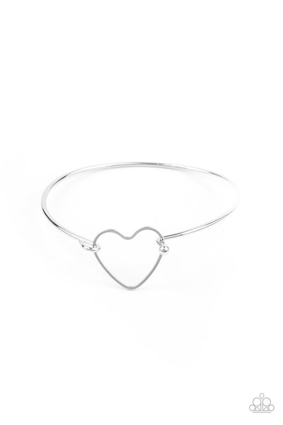 Paparazzi Make Yourself HEART Silver Bracelet