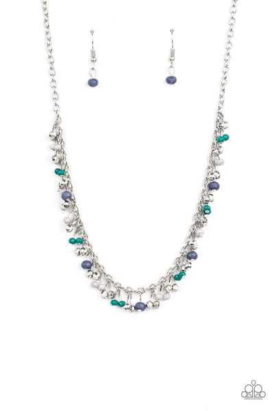 Paparazzi Blue $10 Set - Sailing the Seven Seas Necklace and Aquatic Adventure Bracelet