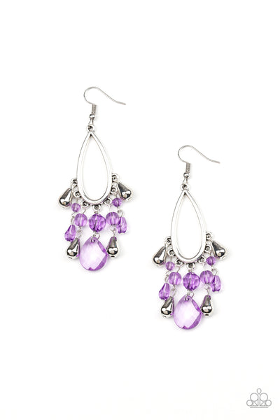 Paparazzi Summer Catch - Purple Earrings