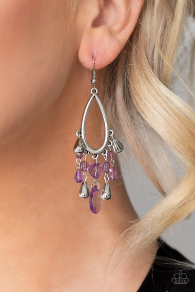 Paparazzi Summer Catch - Purple Earrings