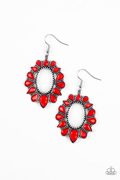 Paparazzi Fashionista Flavor - Red Earrings