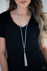 Paparazzi Tassel Takeover Blue Necklace