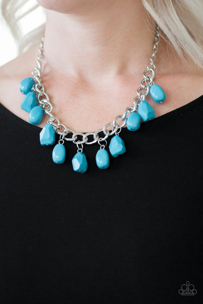 Heart Full of Fabulous - Blue Gem Necklace - Paparazzi Accessories –  Bejeweled Accessories By Kristie