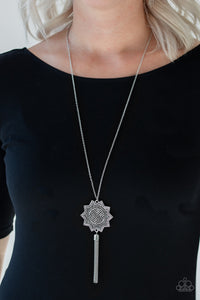 Paparazzi From Sunup To Sundown - Silver Necklace