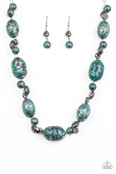 Paparazzi Gatherer Glamour - Blue Necklace