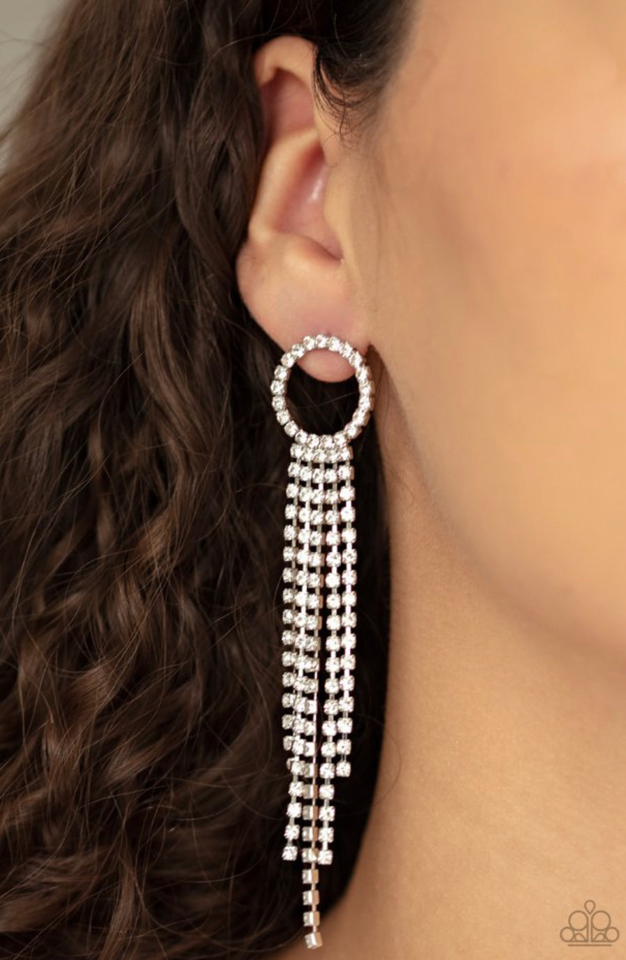 Paparazzi Endless Sheen - White Earrings