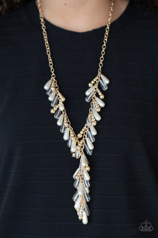 Paparazzi Dripping With DIVA-ttitude Gold Necklace
