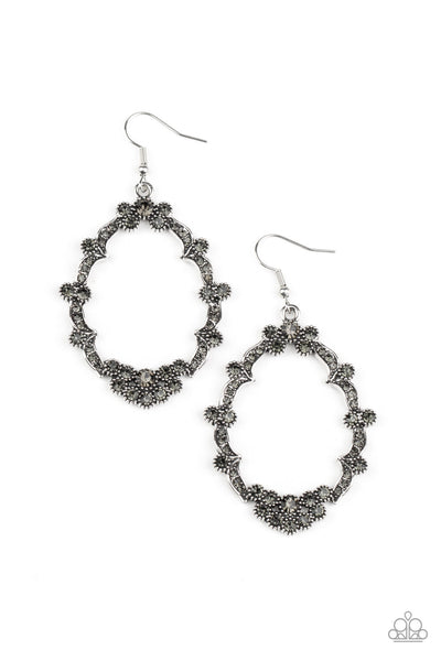 Paparazzi Sparkly Status - Silver Earrings