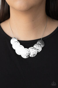 Paparazzi RADIAL Waves - Silver Necklace