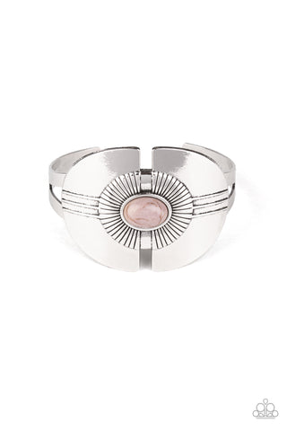 Paparazzi Canyon Couture - Silver Cuff Bracelet