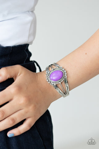 Paparazzi Very TERRA-torial - Purple Bracelet