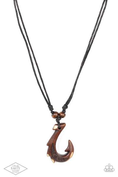 Paparazzi Off The Hook Brown Necklace