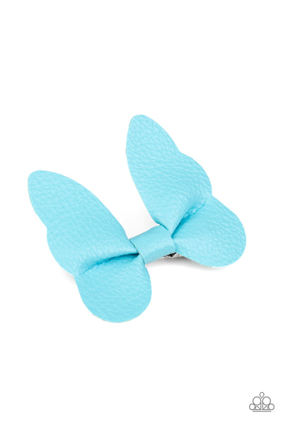 Paparazzi Butterfly Oasis - Blue Hair Clip