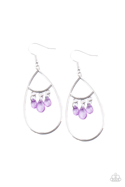 Paparazzi Shimmer Advisory - Purple Earrings