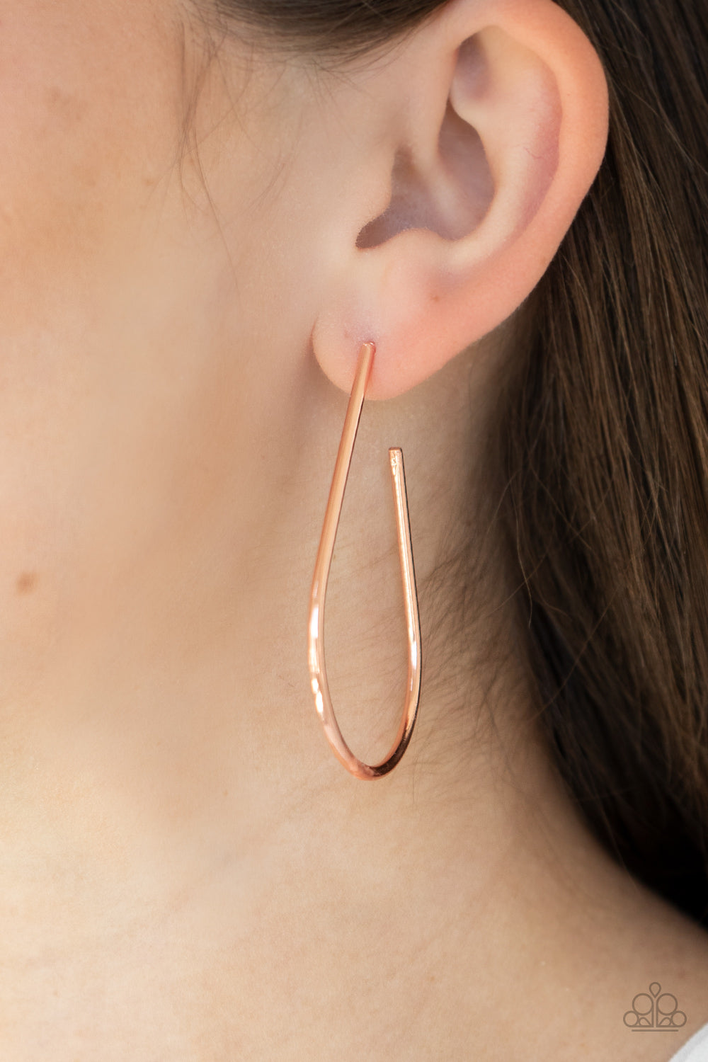 Paparazzi City Curves - Copper Earrings